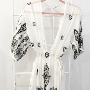 ASOOS Plunging Boho Maxi Dress w/ Side Cut Outs